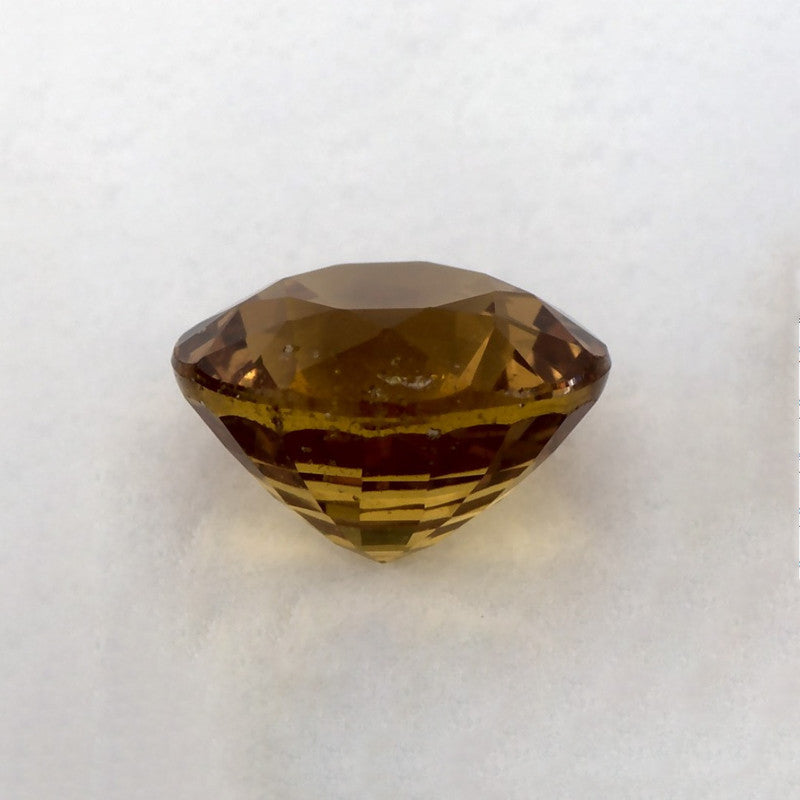 1.44 Carat Round Natural Yellow Sapphire