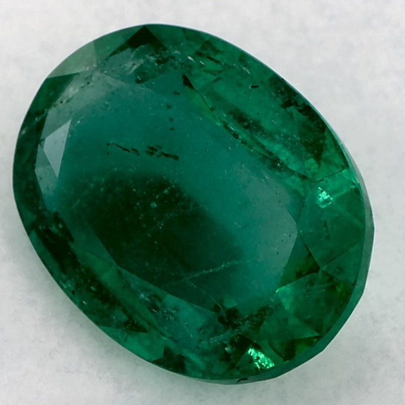 4.05 Carat Oval Natural Green Emerald
