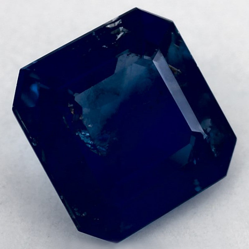 1.75 Carat Asscher Natural Blue Sapphire