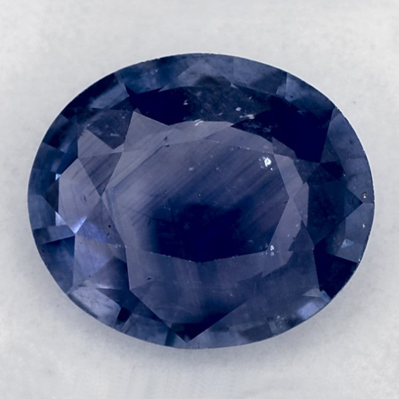 6.84 Carat Oval Natural Blue Sapphire