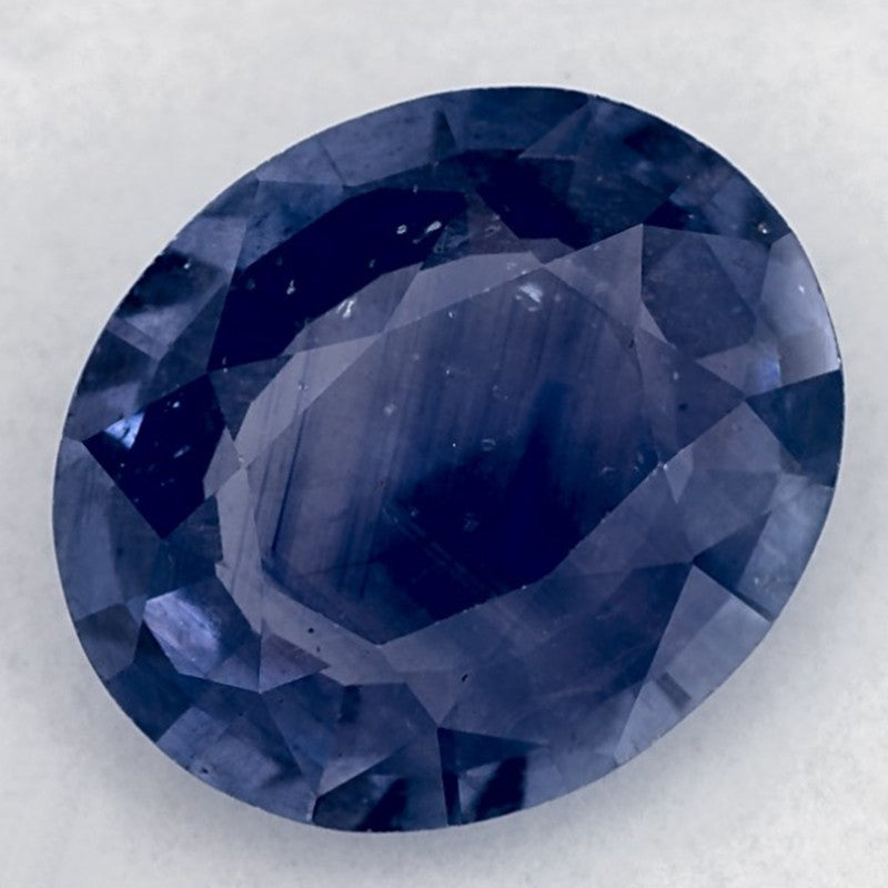 6.84 Carat Oval Natural Blue Sapphire