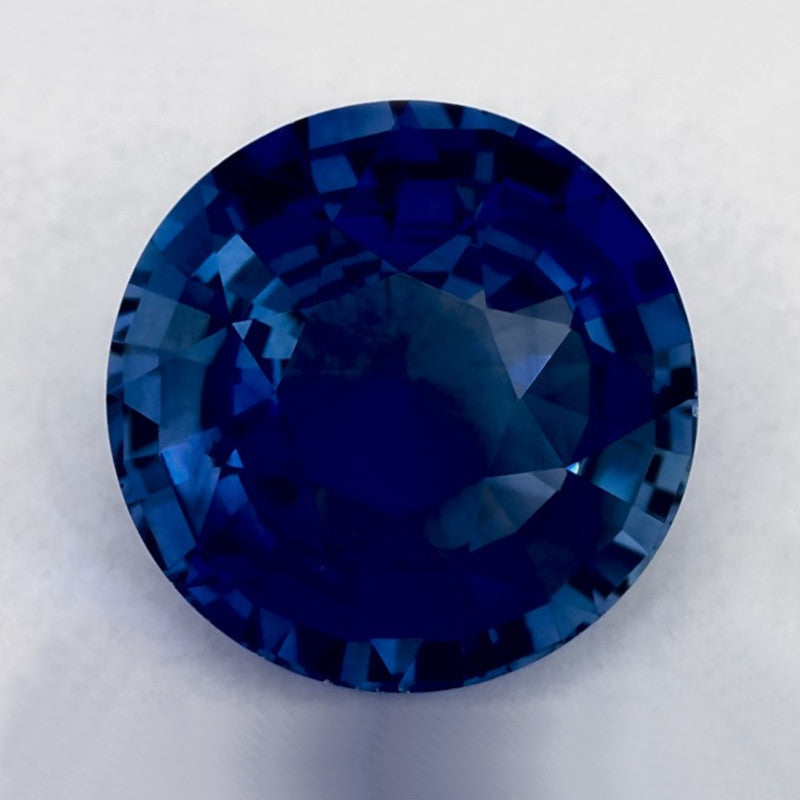 5.11 Carat Round Natural Blue Sapphire