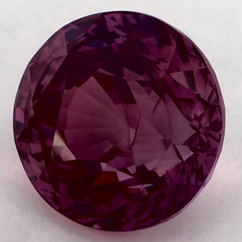 3.66 Carat Round Natural Pink Sapphire