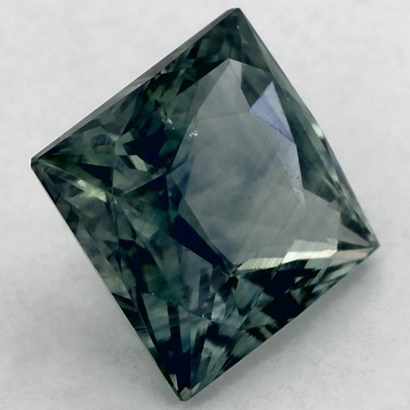 4.19 Carat Princess Natural Green Sapphire