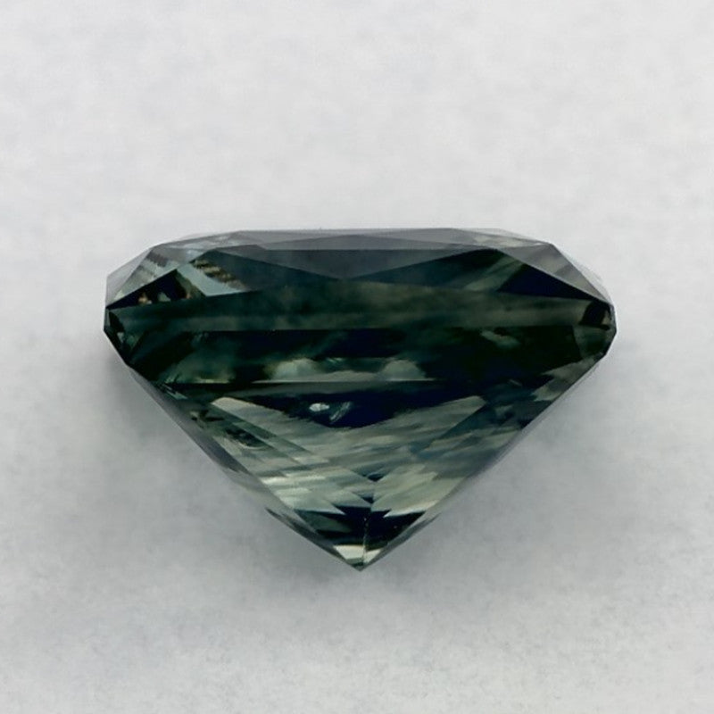 4.19 Carat Princess Natural Green Sapphire