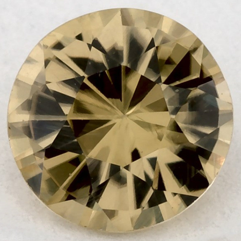 1.09 Carat Round Natural Yellow Sapphire
