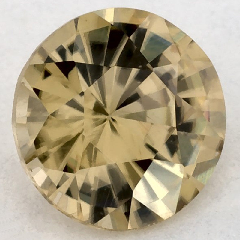 1.09 Carat Round Natural Yellow Sapphire