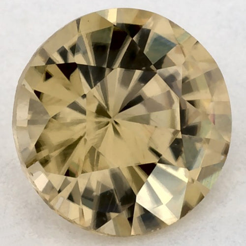 1.09 Carat Round Natural Yellow Sapphire