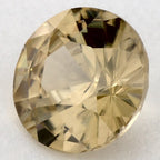 1.09 Carat Round Natural Yellow Sapphire