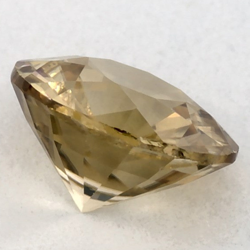 1.09 Carat Round Natural Yellow Sapphire