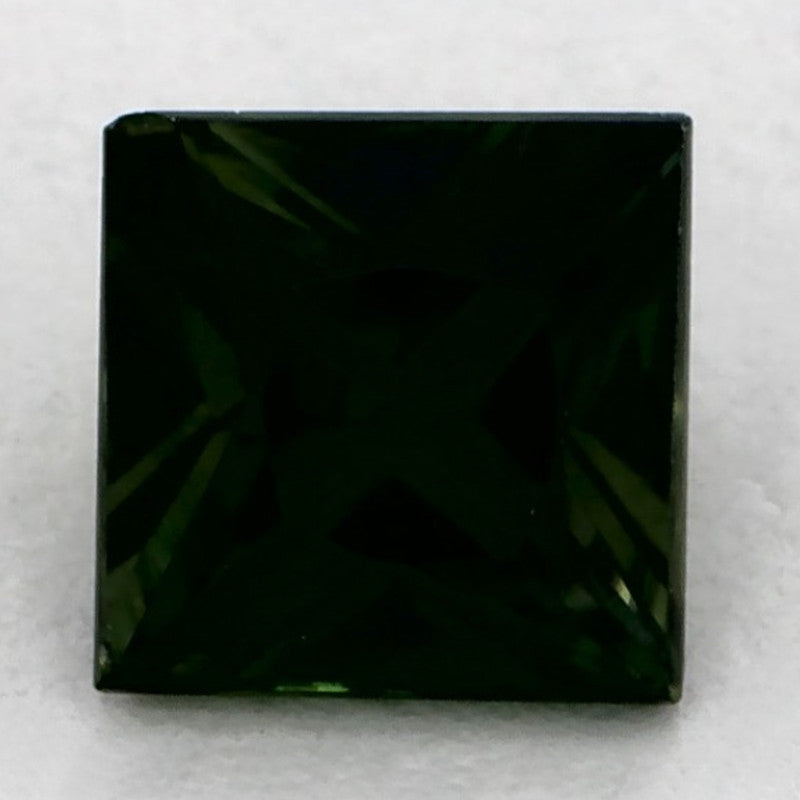 0.79 Carat Asscher Natural Green Sapphire