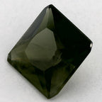 1.05 Carat Princess Natural Green Sapphire
