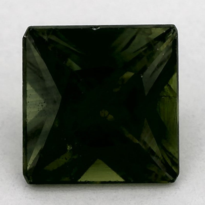 1.24 Carat Asscher Natural Blue Sapphire