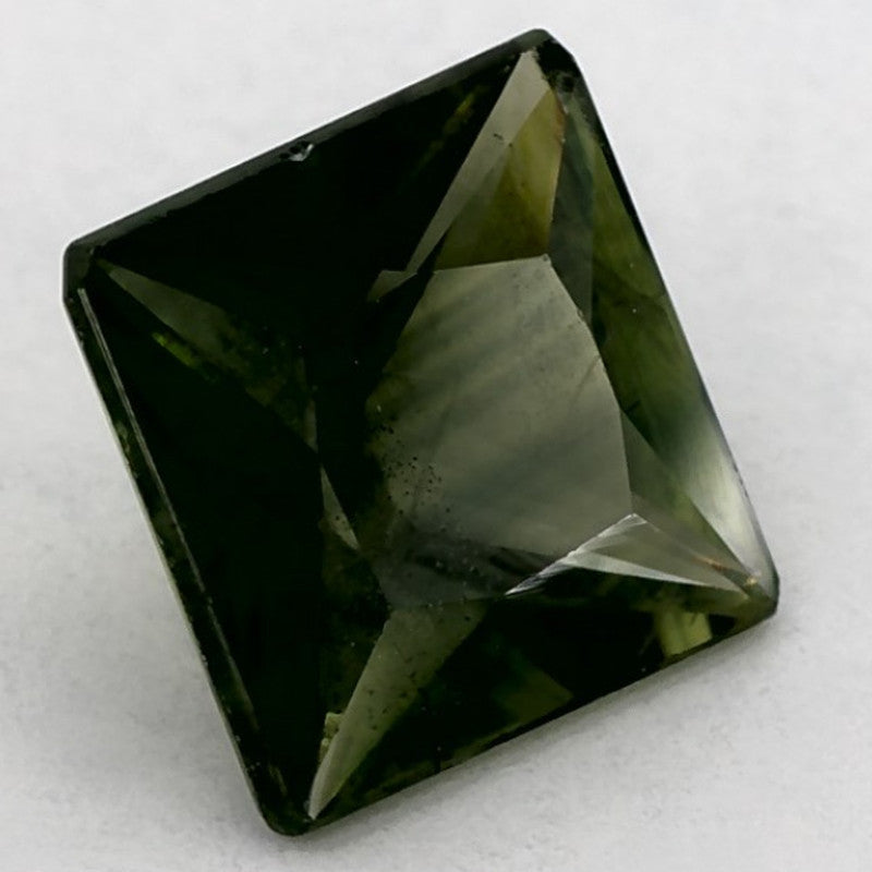 1.24 Carat Asscher Natural Blue Sapphire