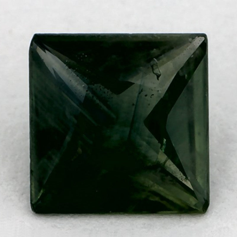 1.04 Carat Asscher Natural Blue Sapphire