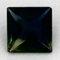 0.96 Carat Princess Natural Green Sapphire