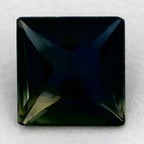 0.96 Carat Princess Natural Green Sapphire