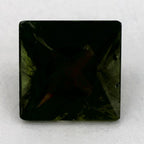 1.25 Carat Princess Natural Green Sapphire