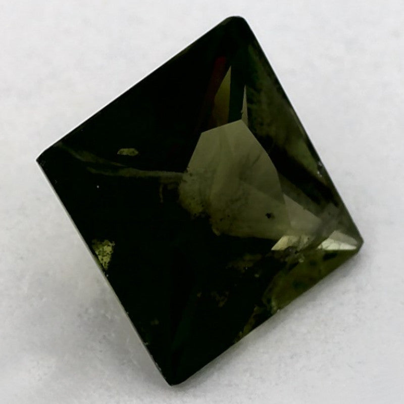 1.25 Carat Princess Natural Green Sapphire