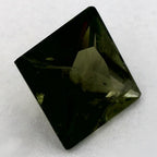 1.25 Carat Princess Natural Green Sapphire