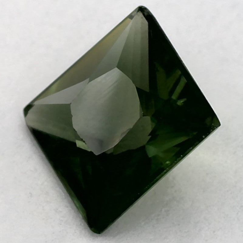 1.01 Carat Asscher Natural Green Sapphire