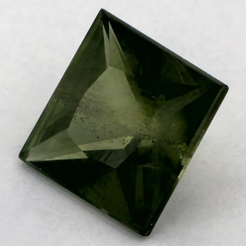 1.36 Carat Asscher Natural Blue Sapphire