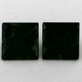 2.42 Total Carat Weight Asscher Natural Green Sapphire