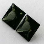 2.42 Total Carat Weight Asscher Natural Green Sapphire