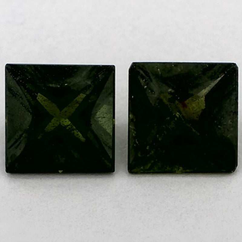 2.39 Carat Princess Natural Green Sapphire