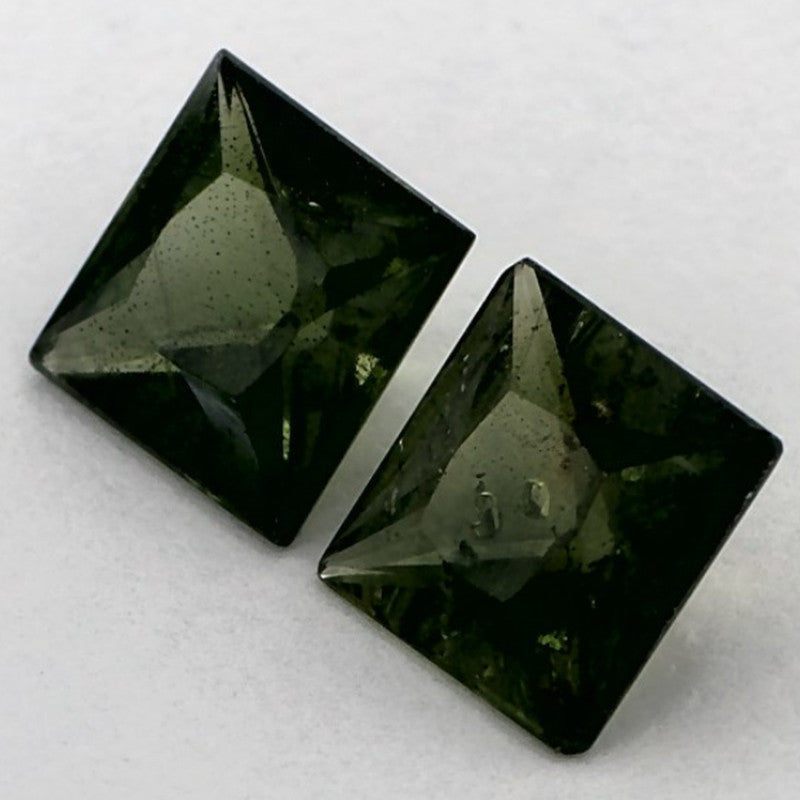 2.39 Carat Princess Natural Green Sapphire