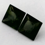 2.59 Carat Princess Natural Green Sapphire