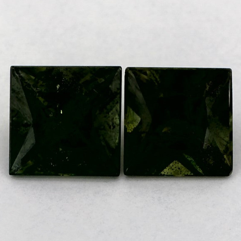 2.61 Carat Asscher Natural Green Sapphire