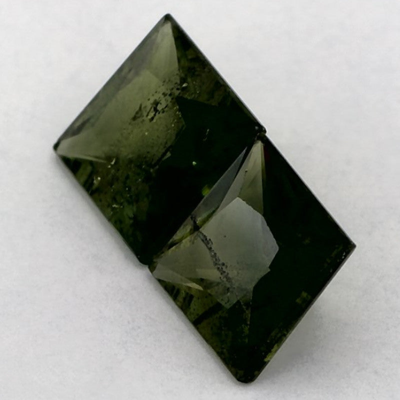 2.61 Carat Asscher Natural Green Sapphire