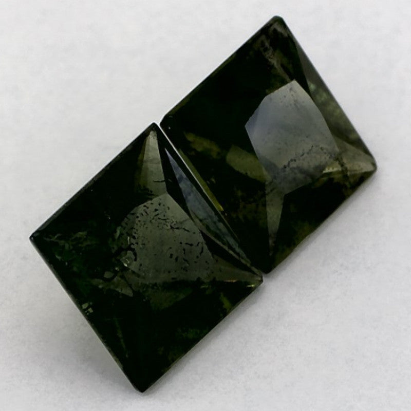 2.61 Carat Asscher Natural Green Sapphire