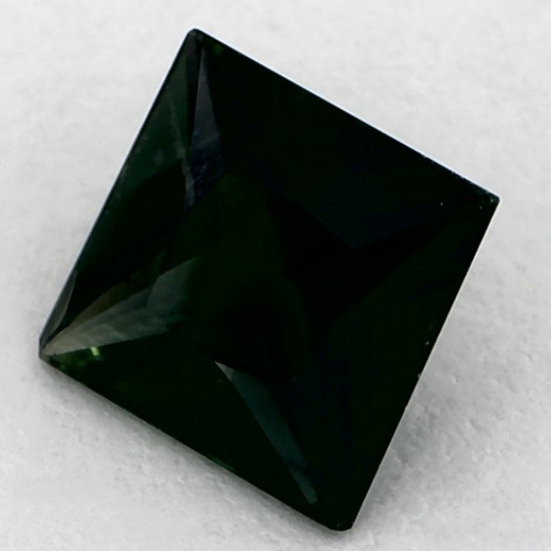 1.11 Carat Asscher Natural Green Sapphire