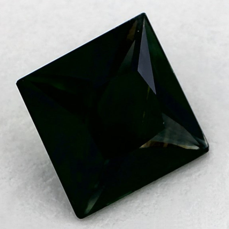 1.11 Carat Asscher Natural Green Sapphire