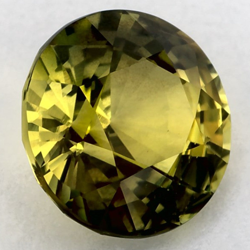 2.01 Carat Round Natural Green Sapphire