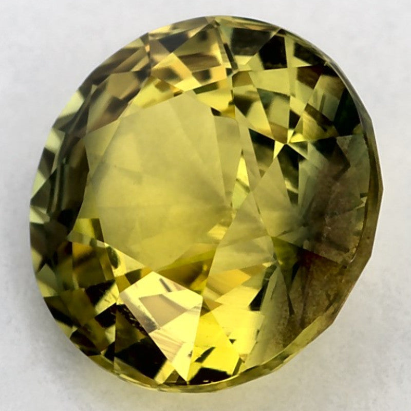 2.01 Carat Round Natural Green Sapphire
