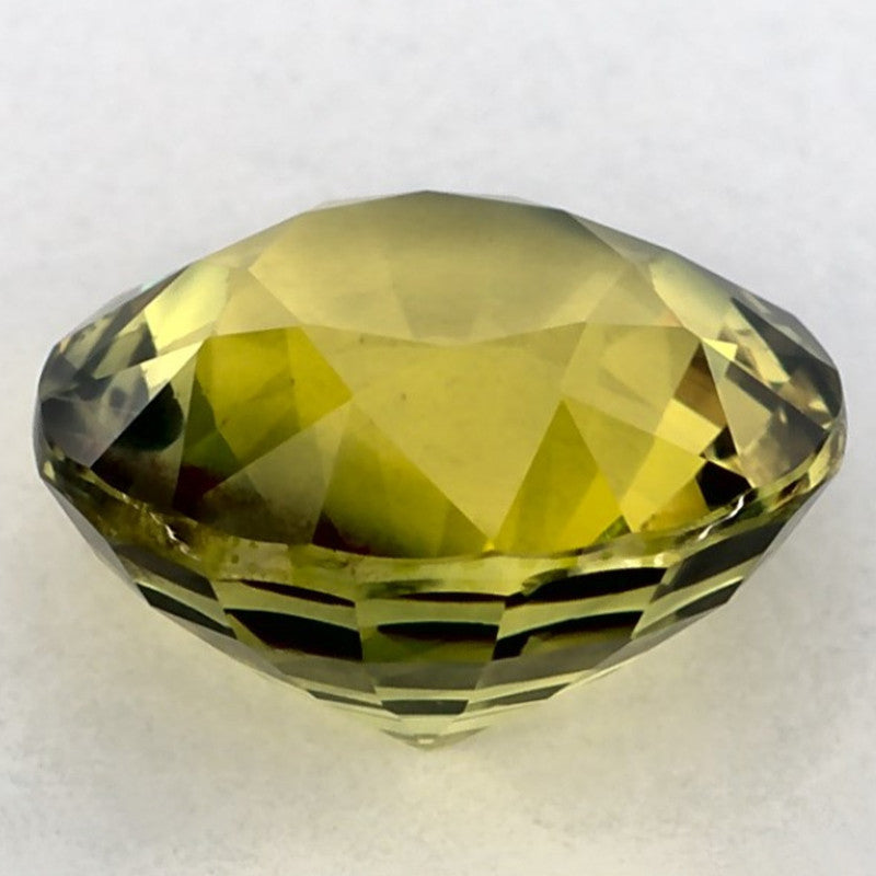 2.01 Carat Round Natural Green Sapphire