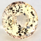 6.01 Carat Round Natural Yellow Sapphire