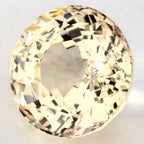 6.01 Carat Round Natural Yellow Sapphire