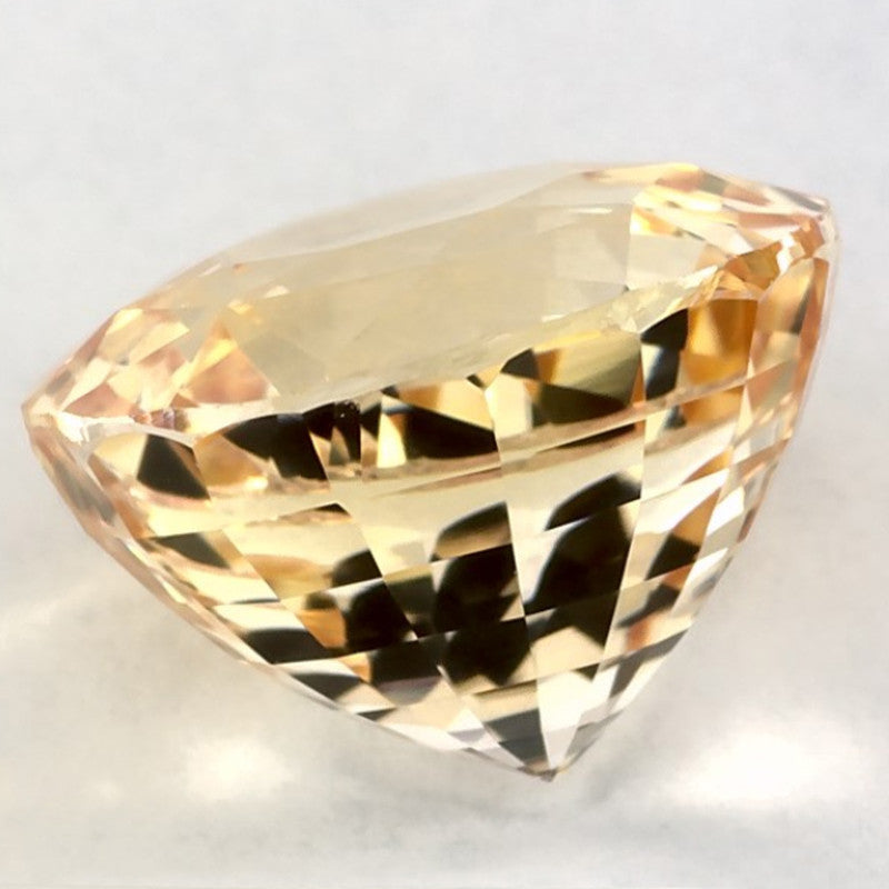 6.01 Carat Round Natural Yellow Sapphire