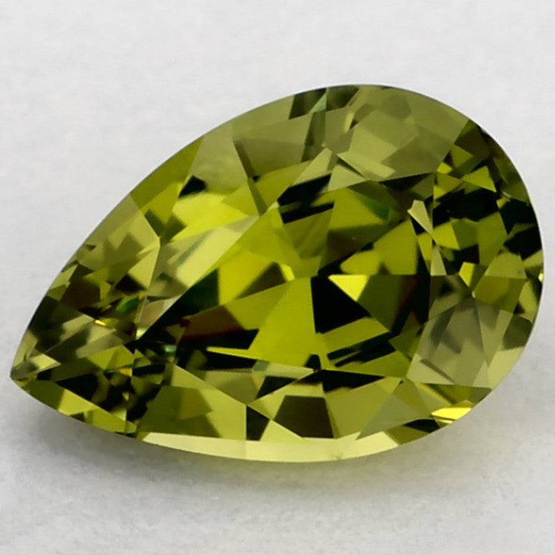 1.17 Carat Pear Natural Green Sapphire