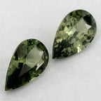 2.08 Carat Pear Natural Green Sapphire