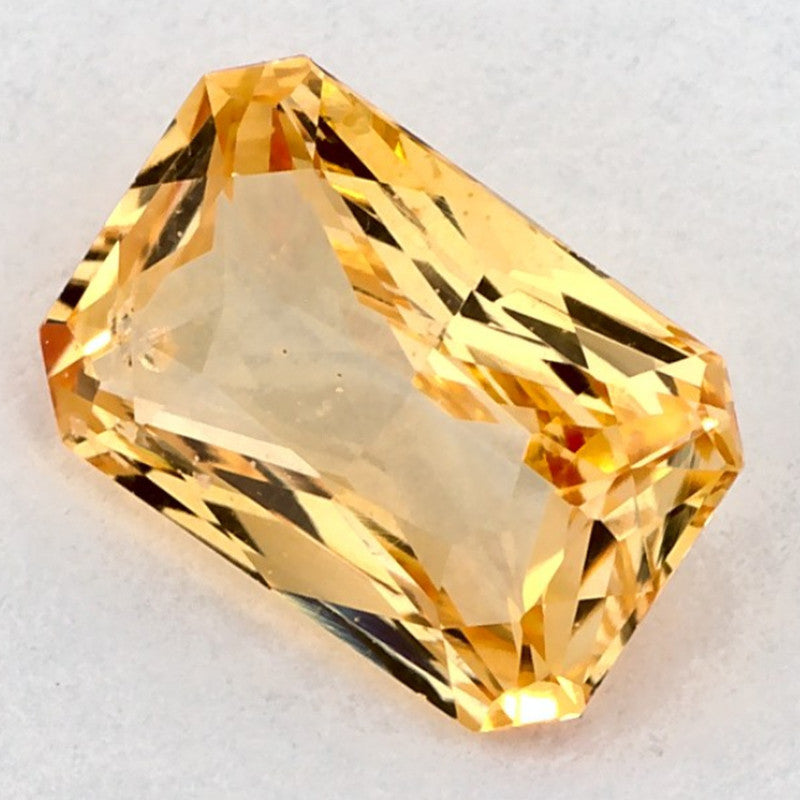 1.69 Carat Radiant Natural Yellow Sapphire