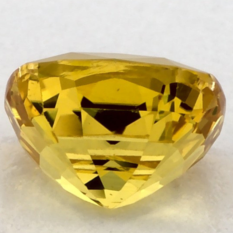 1.52 Carat Cushion Natural Yellow Sapphire