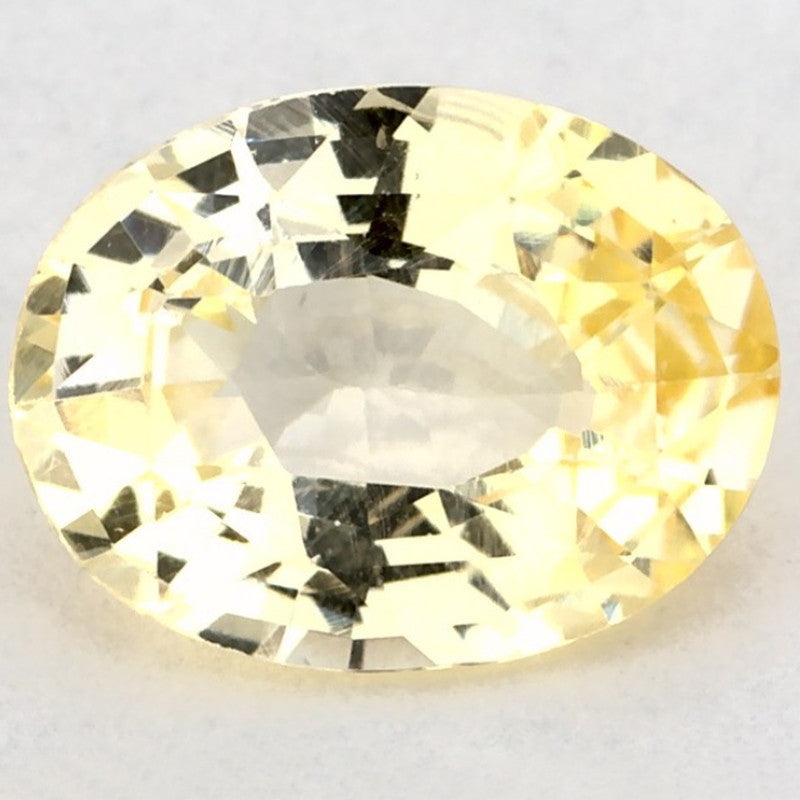 1.36 Carat Oval Natural Yellow Sapphire
