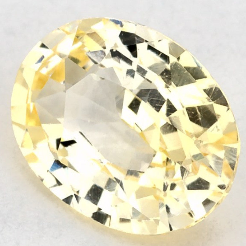 1.36 Carat Oval Natural Yellow Sapphire