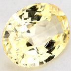 1.36 Carat Oval Natural Yellow Sapphire