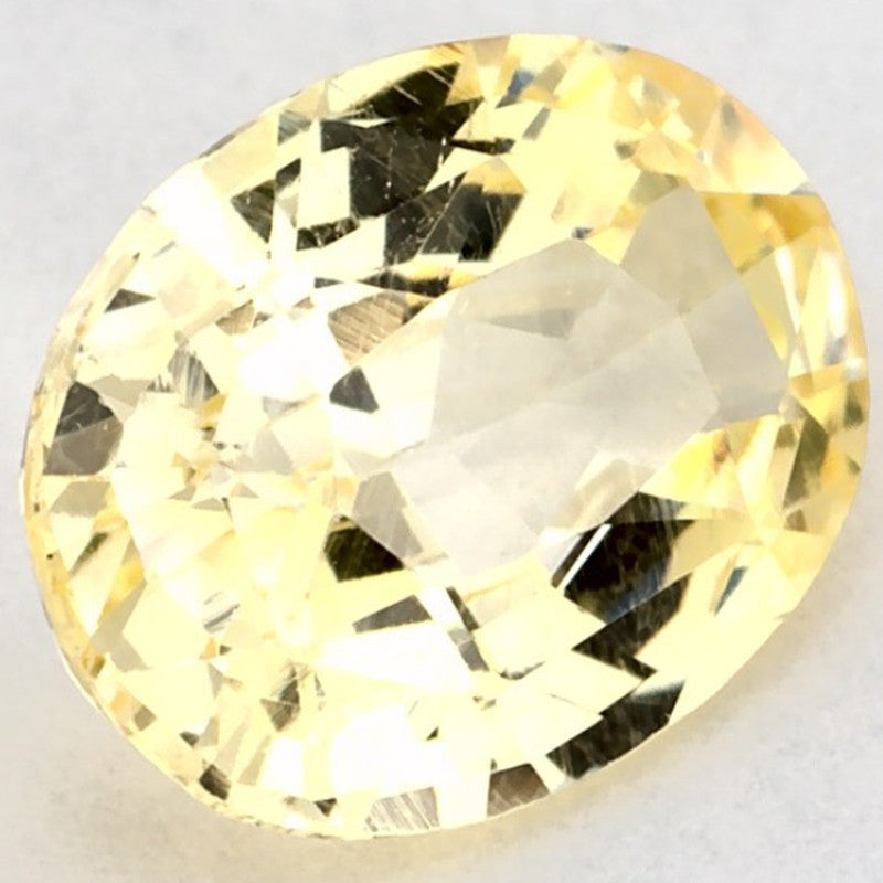 1.36 Carat Oval Natural Yellow Sapphire